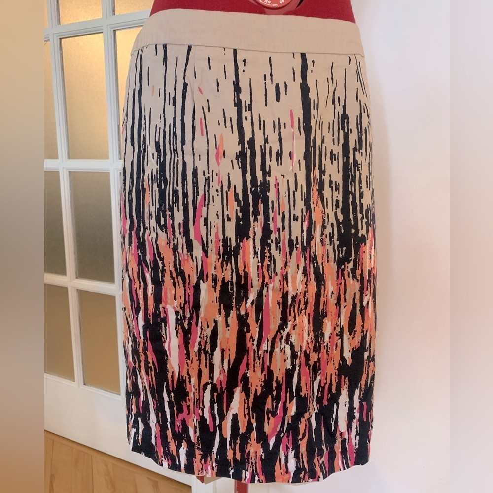Cleo Cotton Skirt with Paint Splatter Pattern - Picture 2 of 4